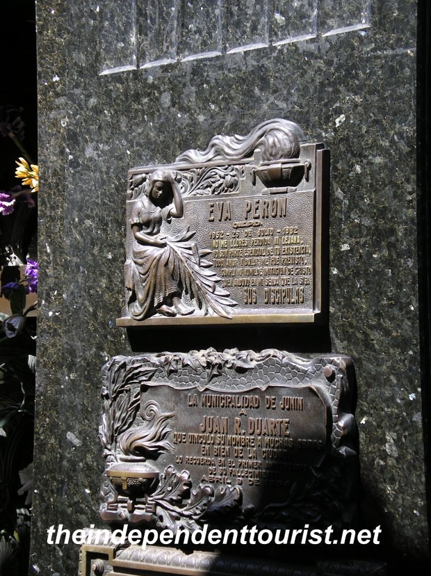 Eva Peron Grave Recoleta Cemetery Buenos Aires Argentina