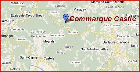 Commarque Castle Map