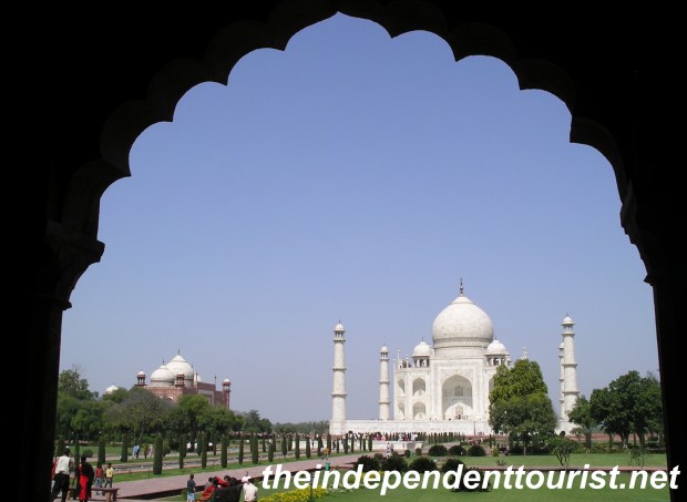 View of Taj Mahal, Agra, India.