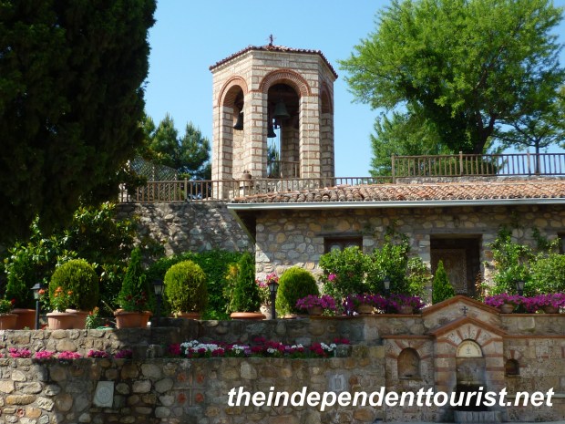 Great Meteron Monastery Courtyard, Meteora, Greece.