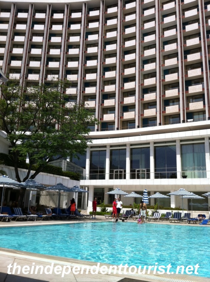 Athens Greece Hilton Hotel pool.