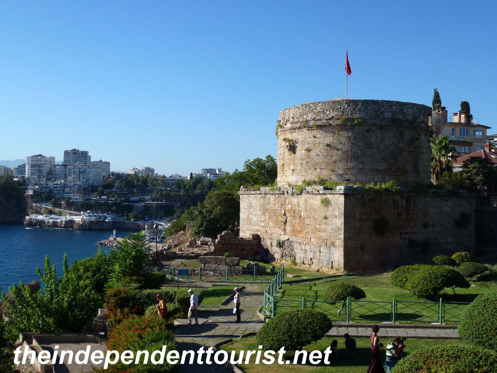 The Hidirlik Tower in Karaalioglu Park, a Roman lighthouse.