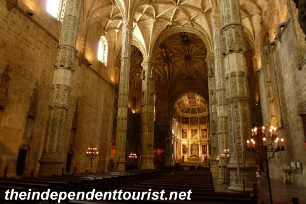 Interior view of the church.