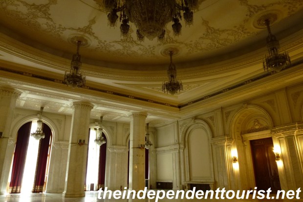 One of the grand reception rooms in the Palace.