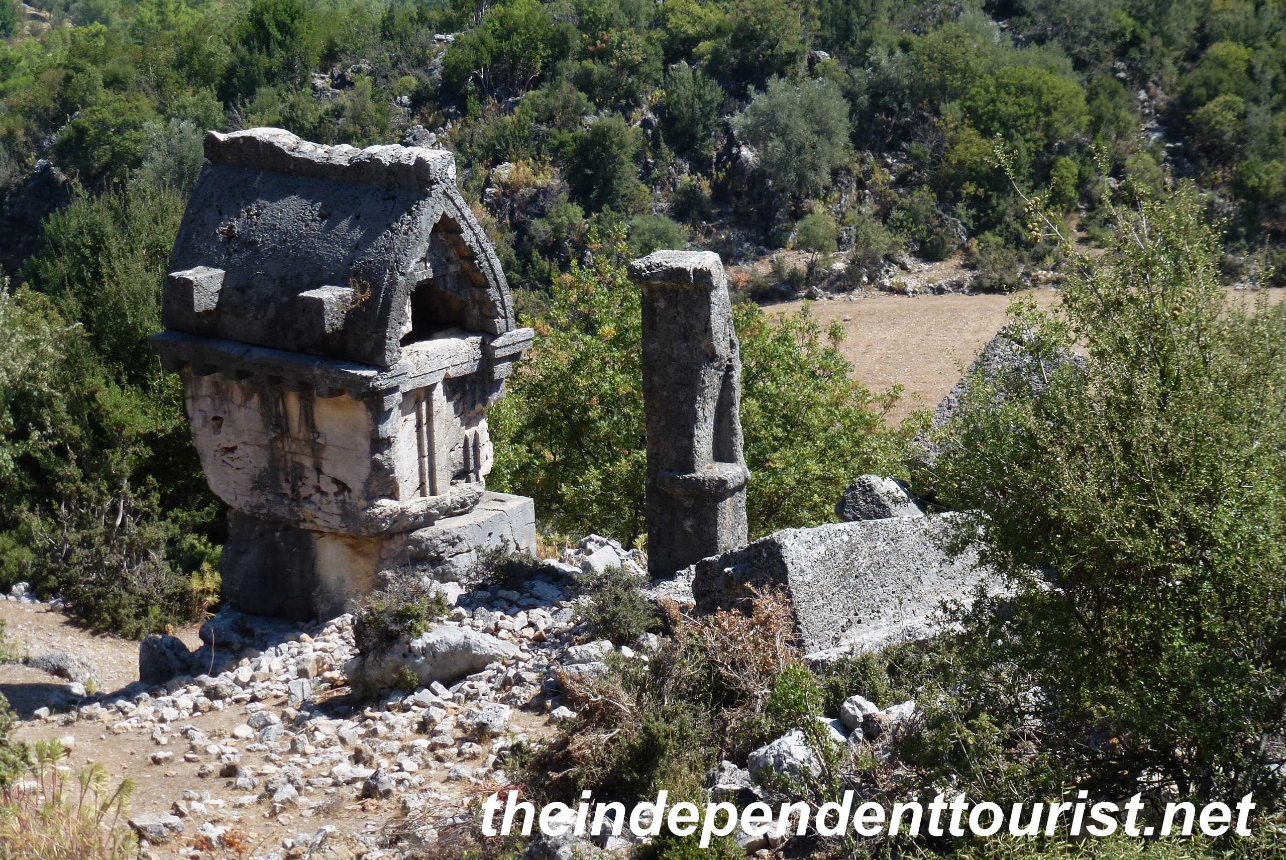 A free-standing tomb at Pinara.