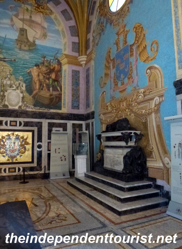 Pizzaro's tomb in the Lima Cathedral.