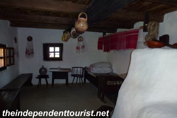 Interior of a typical rural home in Romania.