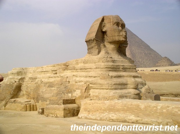 The great Sphinx at Giza.