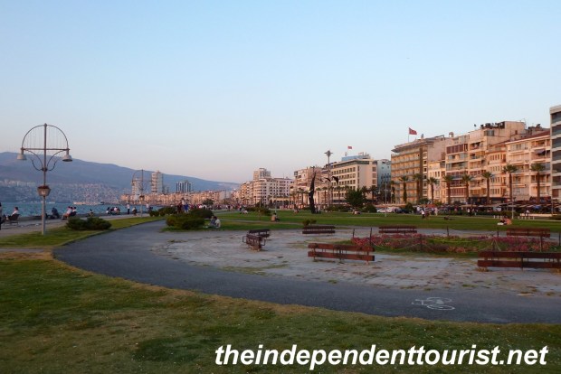 A view along the seafront in Izmir.