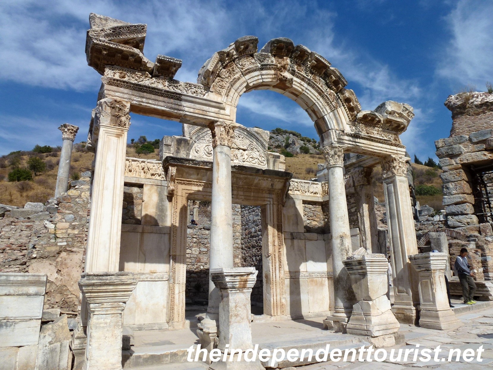 Temple of Hadrian (123 AD) in Ephesus, built to commemorate the Emperor's visit.