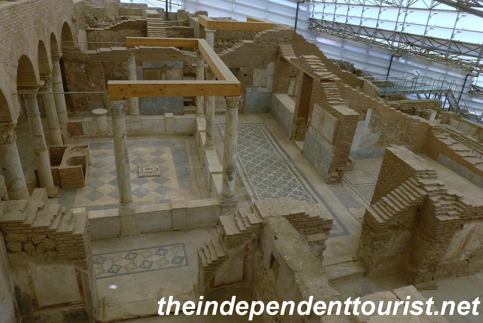 Another view in the Terrace Houses - note the mosaic floors.