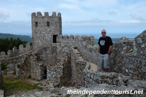 On the Moorish castle ramparts.