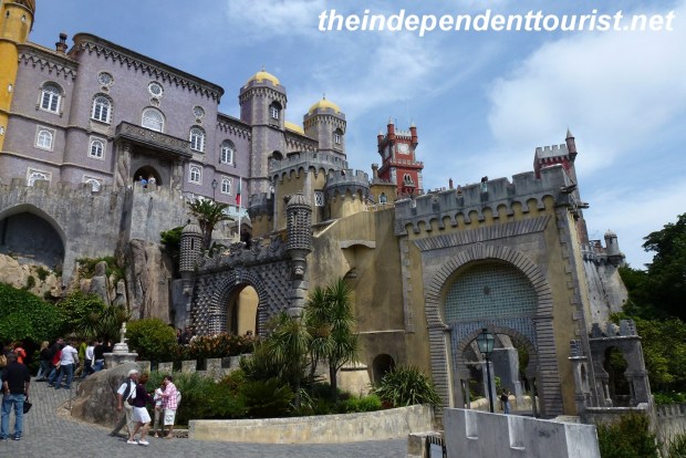 Another view of the interesting architectural styles at Pena Palace.