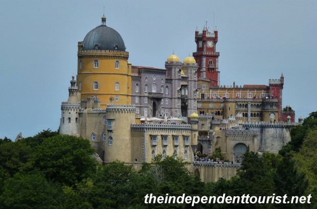 View of the palace from the extensive wooded surroundings.