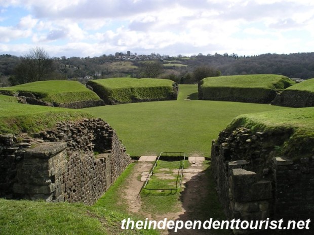 The amphitheater at Caerleon.