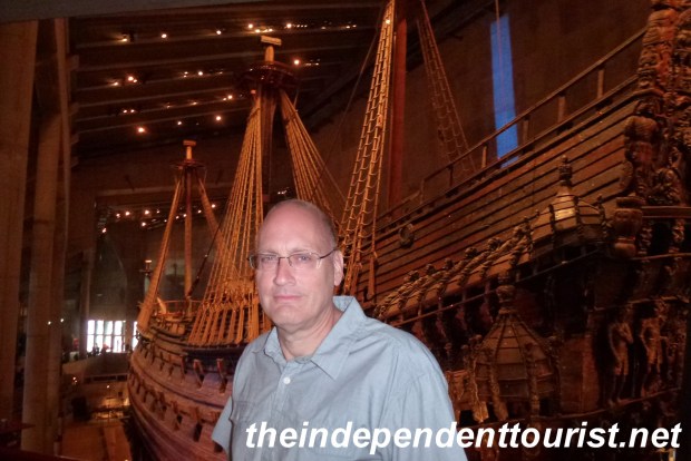 On one of the upper floors overlooking the Vasa.