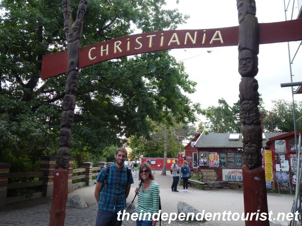 The "border" into Christiania.