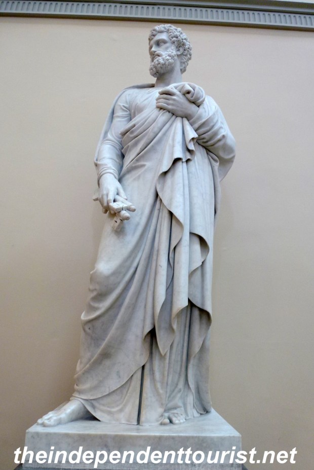 St. Peter, holding the keys of the Kingdom.