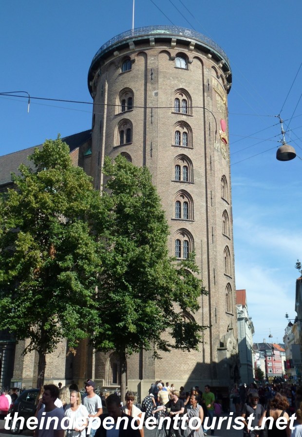 The Round Tower is in the heart of Copenhagen.