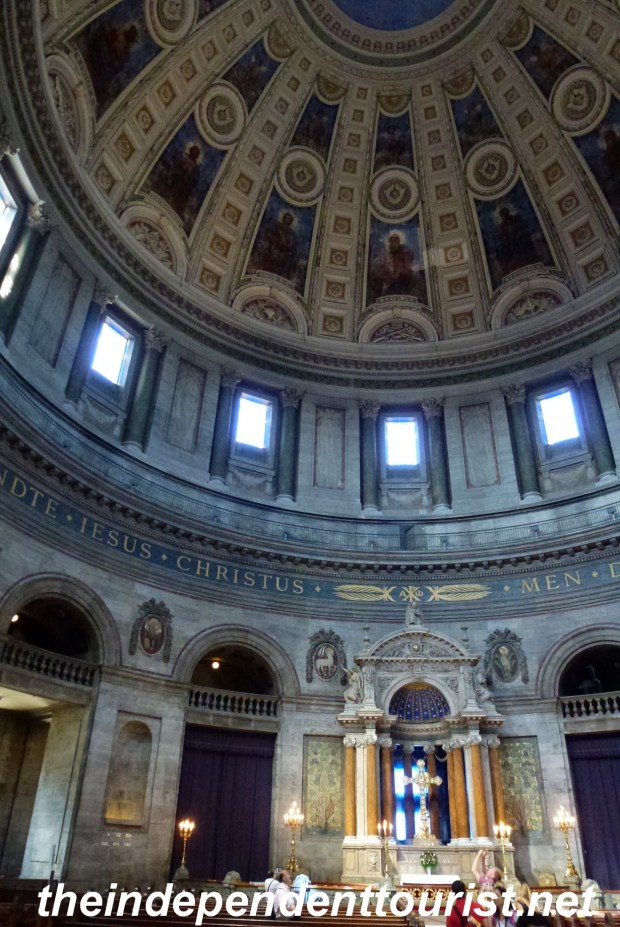 The interior of the Marble Church.
