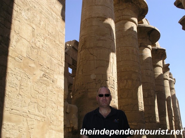 The huge Hypostyle Hall at Karnak.