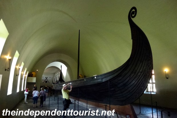 The Oseberg Ship - from 850 AD. The largest ship on display at the museum.