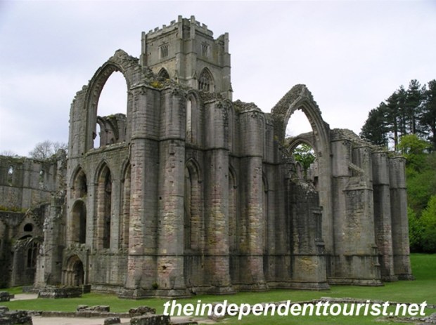 A view of the transcept of the church at Fountains.