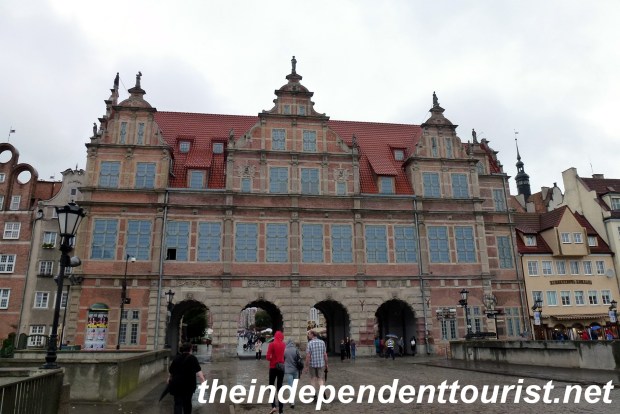 The Green Gate, built in the 1560's. Entrance to the Royal Way from the waterfront. Former Polish president Lech Walesa had his offices here.