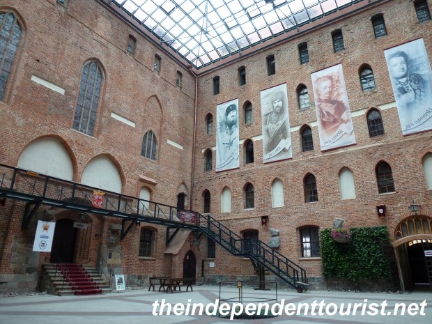Interior courtyard of Gniew Castle, it could accomodate 500 guests for banquets.