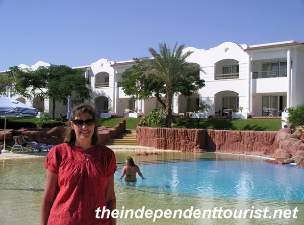 One of the nine pools at the Hilton Sharm Dreams Resort. Great hotel.