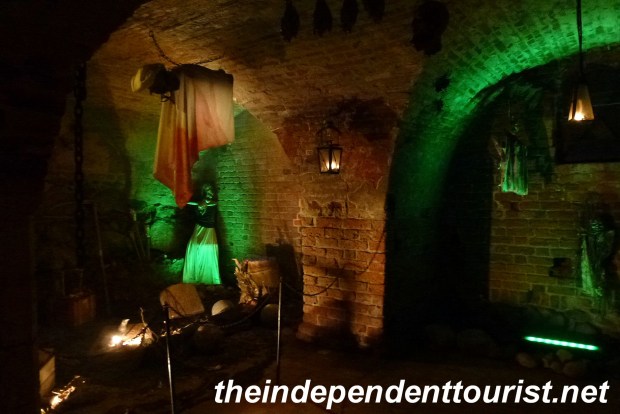 Some scary displays in the dungeon of the Knights' castle in Toruń.