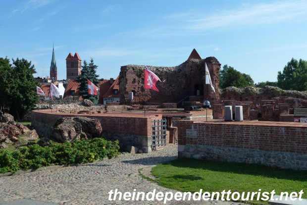 The ruins of the Teutonic Knights' castle in Toruń.