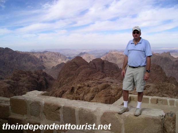 A magnificent view from the top of Mt. Sinai.