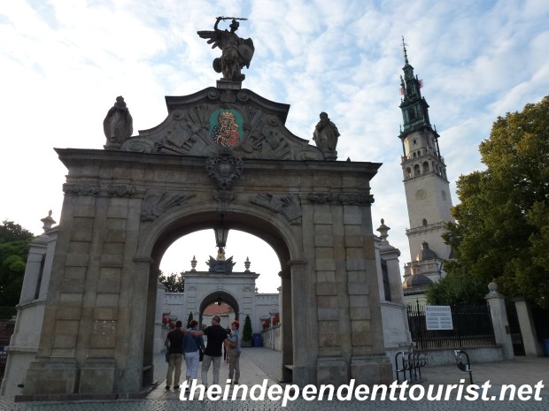 Entrance to the Jasna Góra Monastery, on the south side of the complex.