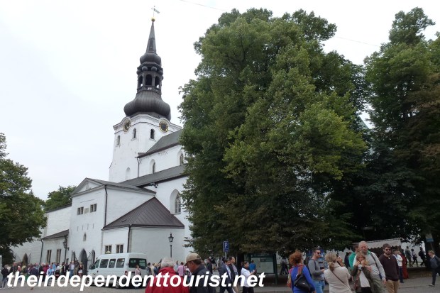 Exterior view of the Cathedral of St. Mary, Estonia's main Lutheran church. Originally built in 1233.