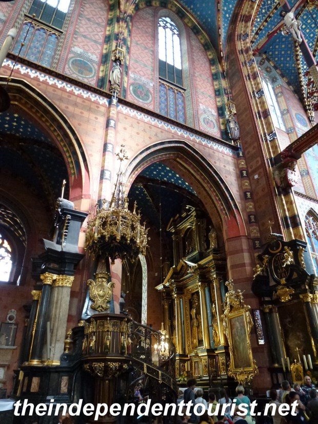 Another view in St. Mary's Church - it takes awhile to absorb all the artwork in this church.