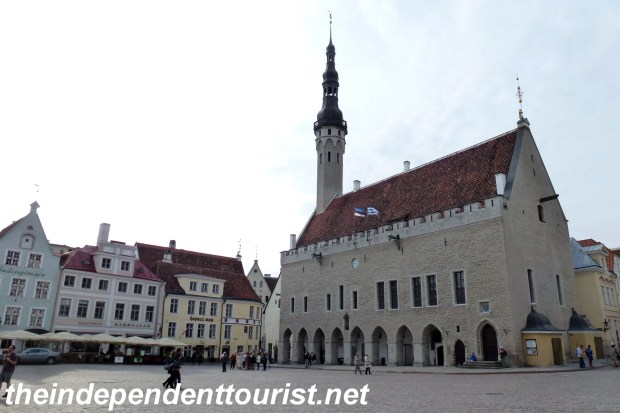 The Town Hall and Square. The center of Old Town Tallinn.