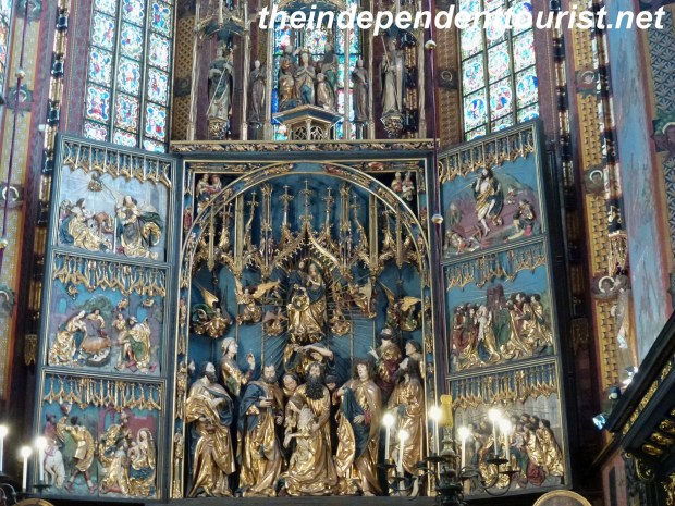 The marvelous Veit Stoss pentaptych in St. Mary's Church, Krakow.