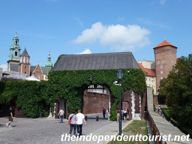 The Bernardyńska Gate to Wawel Castle.