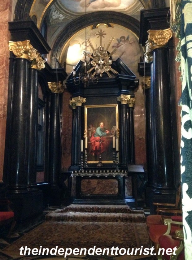 One of the chapels in Wawel Cathedral.