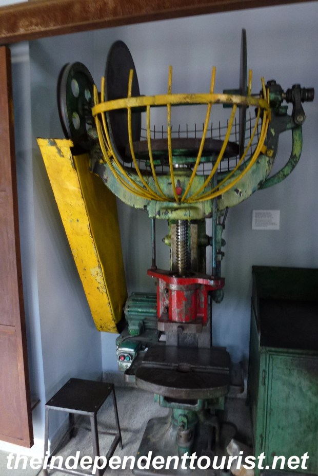 One of the metal-working machines from Schindler's Factory.