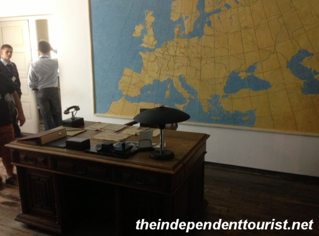 Schindler's office and desk.