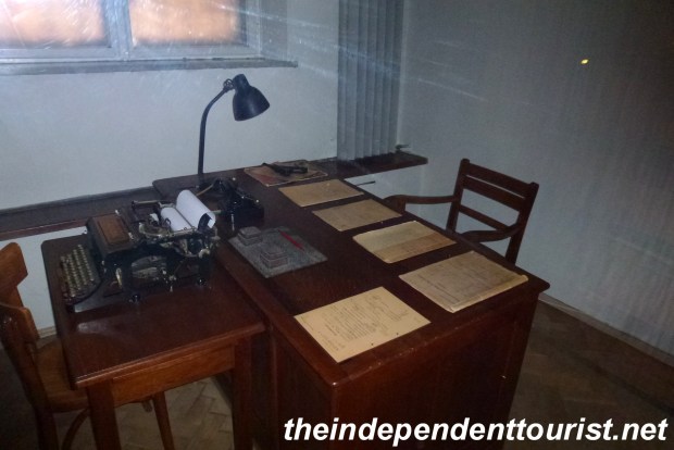 The Gestapo officer's desk.