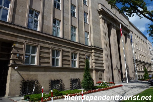 A street view of The Mausoleum of Struggle & Martyrdom. This museum is free.