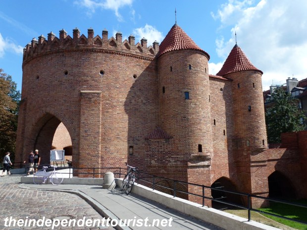 The Barbican. A main medieval gate into Old Town Warsaw.