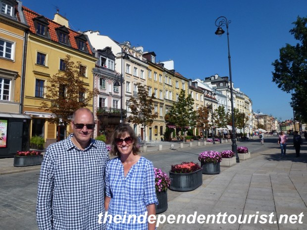 The Royal Way leads north into Old Town from modern Warsaw.