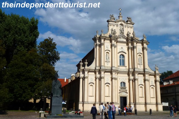 The Baroque exterior of the Visitants' Church.
