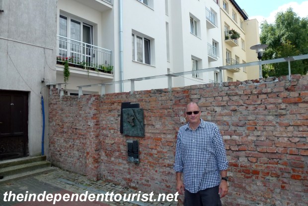 A portion of the Warsaw Ghetto wall.