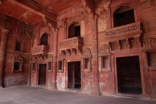 Inside the Palace of Jodh Bai, the home of Akbar's Hindu wife (said to be his favorite).