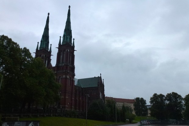 Exterior view of Johanneksen Church.